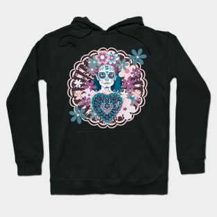 Z-Girl: Dreams of La Catrina. Cut Paper Lace No. 5 Variation Hoodie